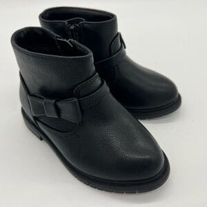 Toddler Girls' Harmony Booties Black - Cat & Jack